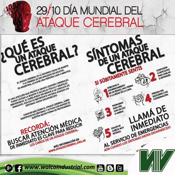 WalcoIndustrial's tweet photo. #walcotips Factores de riesgo de un ACV: hipertensión, inactividad física, situación desfavorable de lípidos en la sangre, dieta pobre, incremento de la proporción cintura-cadera, factores psicosociales, tabaquismo, alta ingesta de alcohol, enfermedad cardíaca y diabetes https://t.co/IHFfOj3CMJ