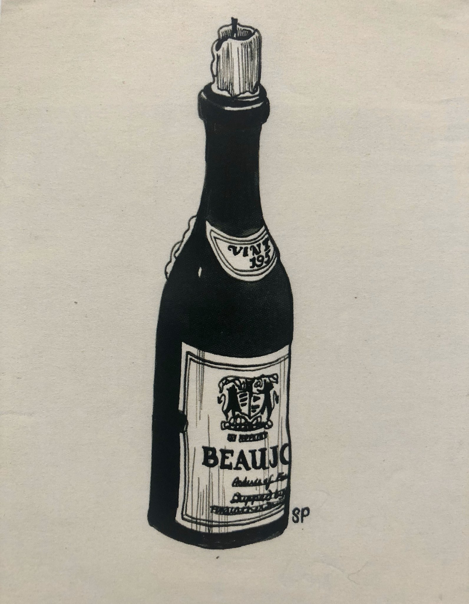 Happy Birthday Sylvia Plath!  *Beaujolais Bottle, 1956 