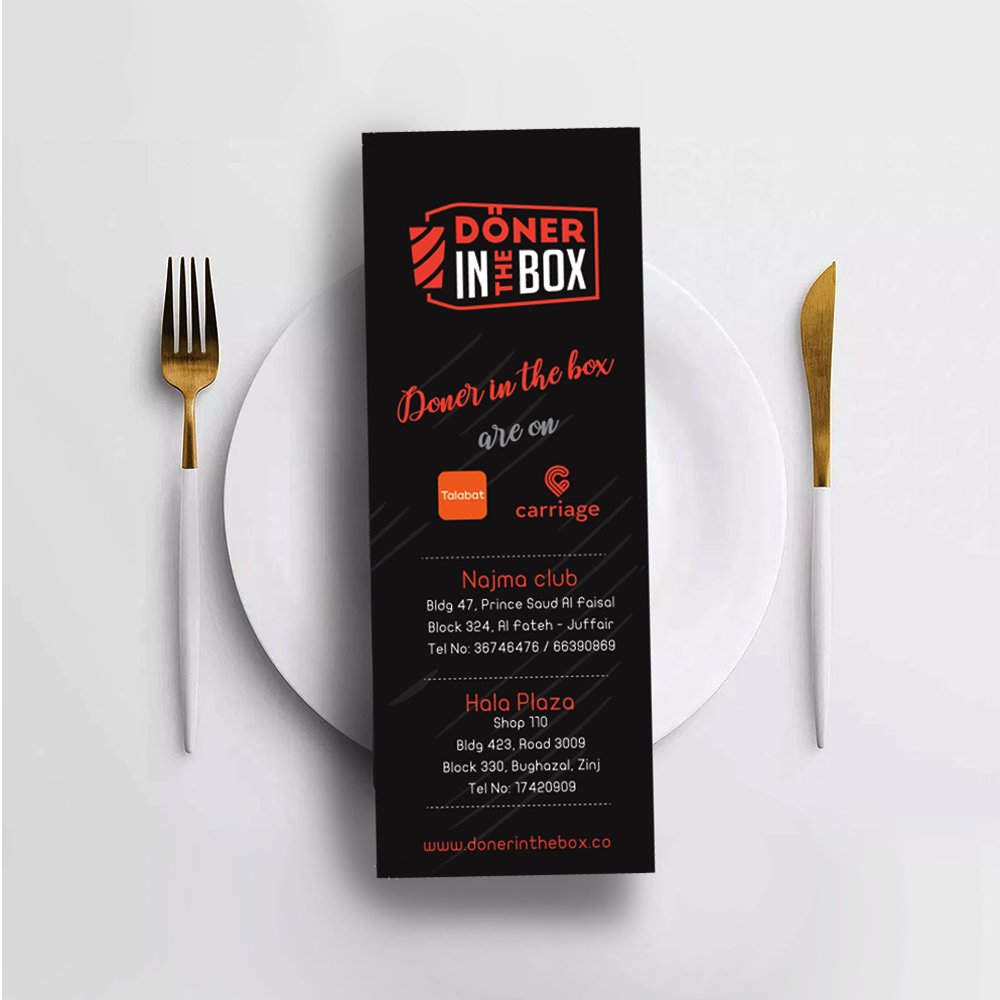 BeConnectedCo's tweet photo. مصممينا المبدعين قاموا بهذا التصميم المميز لقائمة طعام دونر ان ذا بوكس.

Our creative designers came up with this lit menu design for Doner In The Box @donerinthebox 🔥

#BeConnected #foodmarketing #menudesign #foodies #marketeers #agencylife #foodbloggers #digitalmarketing https://t.co/IOqMGaqSG2