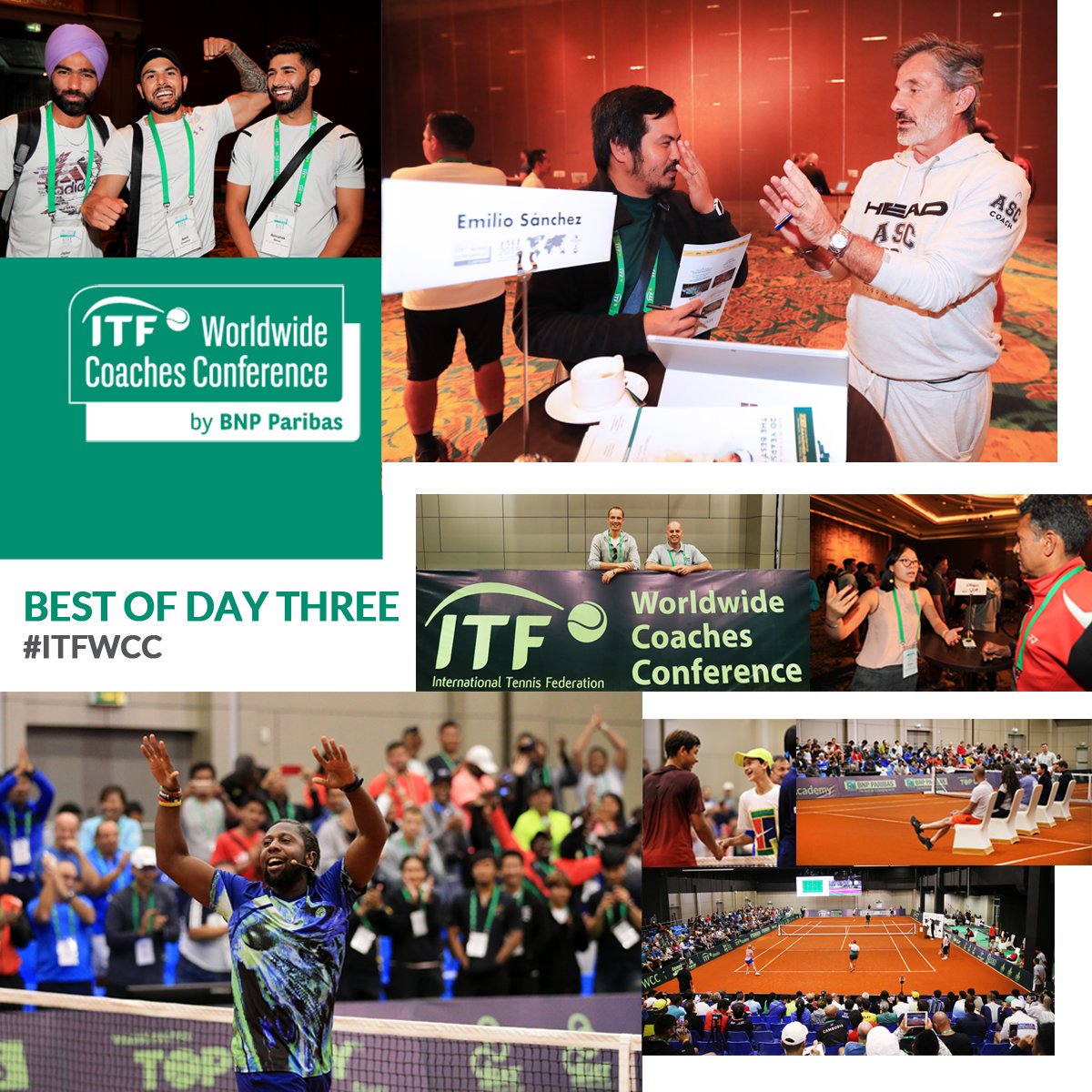 ITFCoaching's tweet image. And that&apos;s it for another two years!  Here are some of our &apos;Best of Day Three&apos; photos from the 21st ITF Worldwide Coaches Conference 2019 by @BNPParibas here in Bangkok, Thailand #ITFWCC #tennis