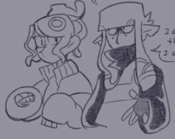 Drawing the agents after what seems like decades.. just for a dumb lil comic idea 