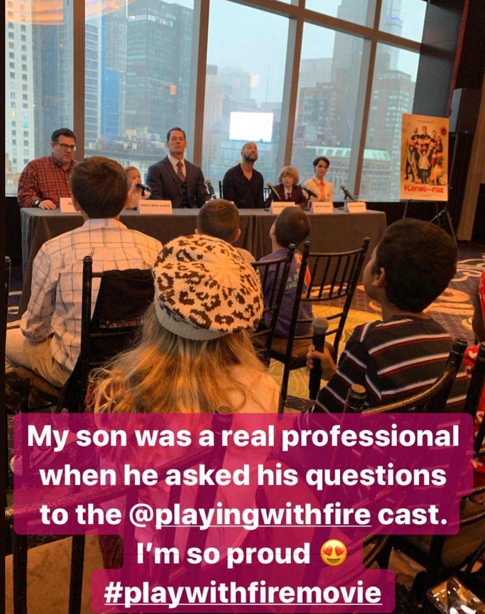 OnicaCupido's tweet image. What a fun morning interviewing the @PlayingWFire movie cast. My son is a @JohnCena fan so this was a major moment for him. He handled it like a pro. I&apos;m so proud. 😍 (hosted) #PlayingWithFireMovie #pressjunket #tmfblog
