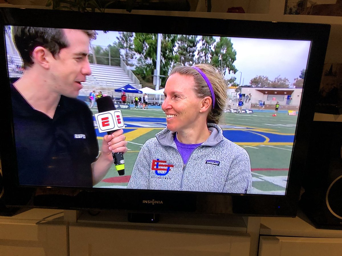 Coach Carla repping Elites on ESPN with <a href="/6ixersultimate/">Toronto 6ixers</a>! Let’s go!!!!