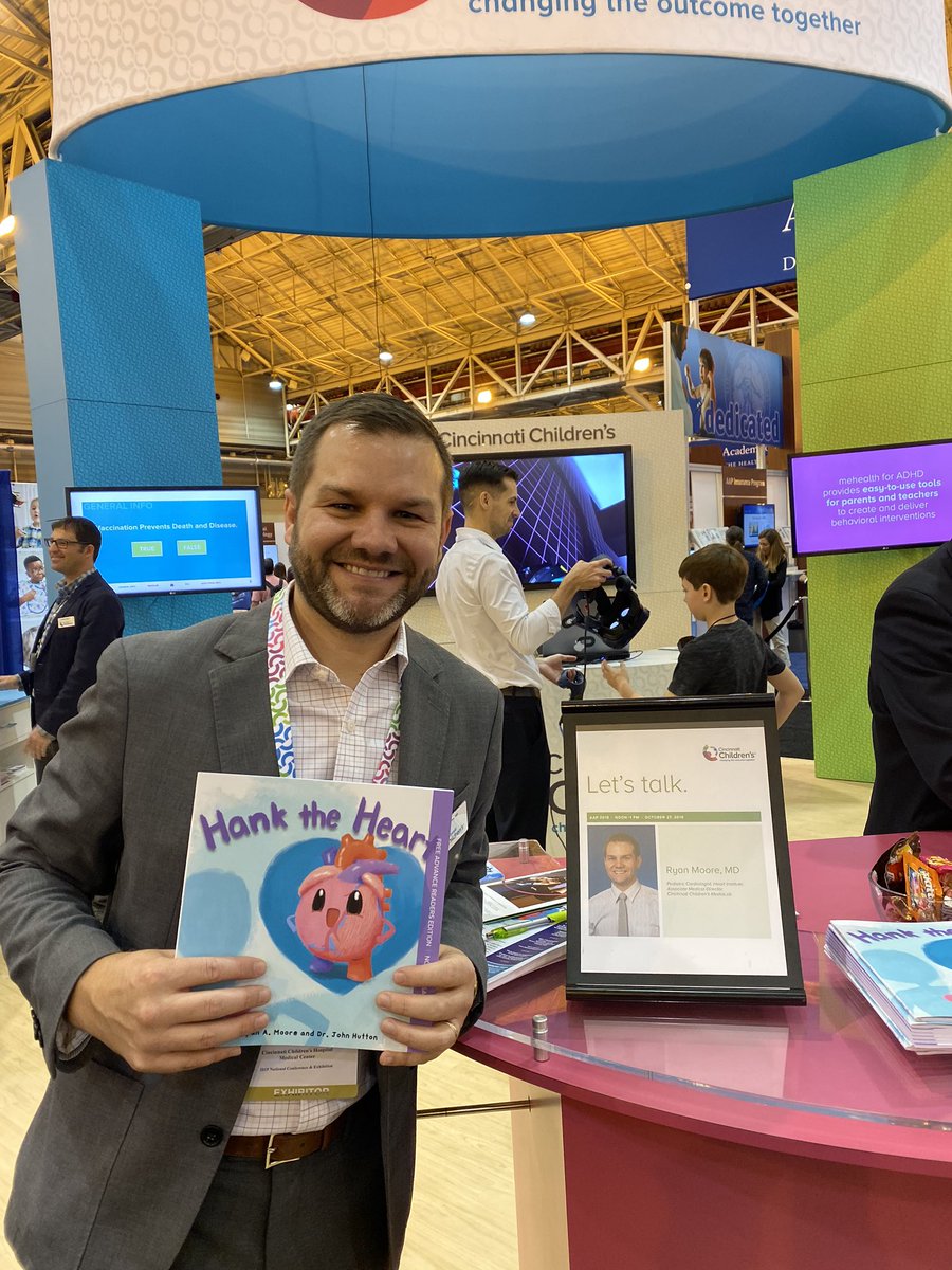 Come visit us @CincyChildrens booth #739 @AAPexperience and learn about our new book #HanktheHeart!! Advanced copy available free! @bmanateepress @CincyKidsHeart