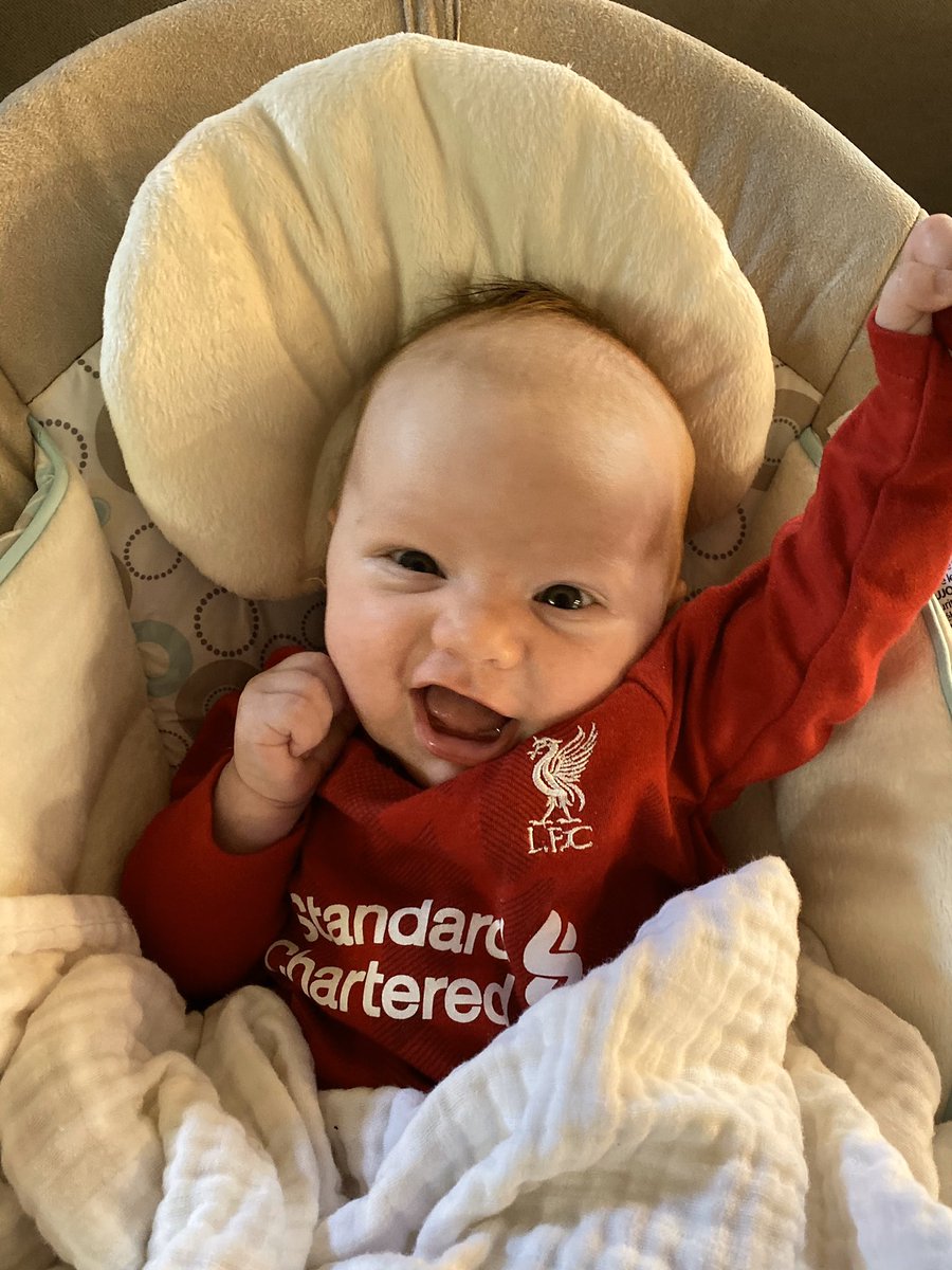 gavinrailing's tweet photo. That feeling when your team wins a huge match!!! Lucy can’t stop cheering! GET IN YOU REDS!!! #YNWA @LFC @LFCIndy @ChicagoLFC @NBCSportsSoccer https://t.co/gnKW9cxOkY