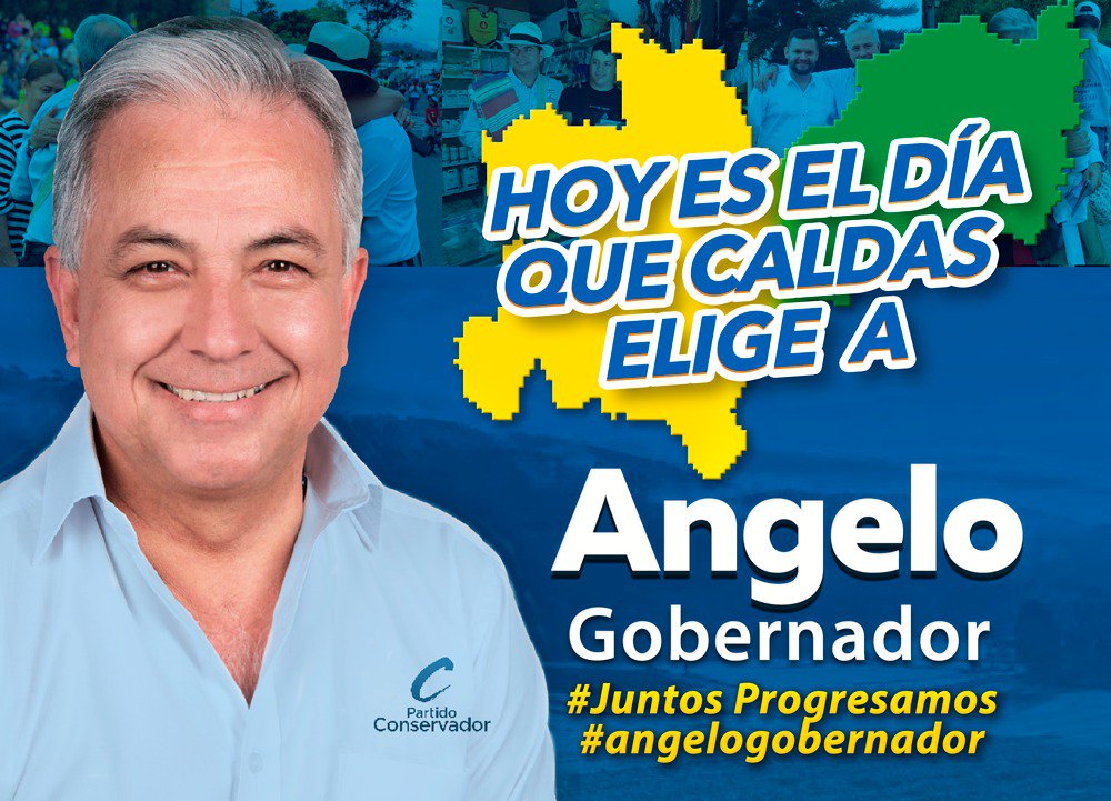 AngeloQuinteroP's tweet photo. ¿Ya fueron a votar?
¡Que no nos coja la tarde!
De ustedes depende que #Caldas logre el cambio que tanto queremos.

#SiSePuede
#AngeloGobernador 
#JuntosProgresamos https://t.co/dsb3CE3n4d