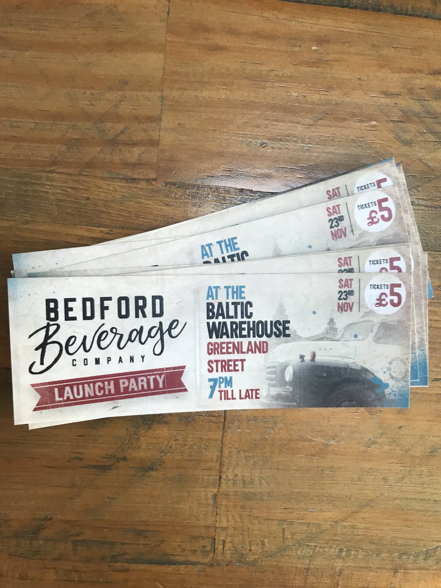 Tickets are in for Bedford Beverage Co. launch night with the marvellous @WalmsleyDeana performing. gove me a shout to reserve tickets. Will be a great night.