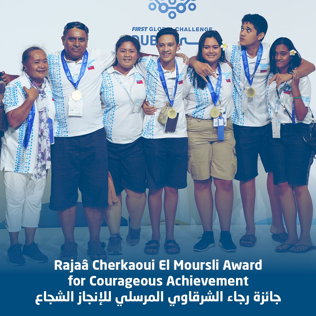 FirstGlobalDxb's tweet photo. 🏆 Rajaâ Cherkaoui El Moursli Award for Courageous Achievement 🏆
⠀⠀⠀⠀⠀⠀⠀⠀⠀
🥇 - Team Samoa
🥈 - Team Comoros
🥉 - Team Bahrain
⠀⠀⠀⠀⠀⠀⠀⠀⠀
Huge congratulations to all teams!
⠀⠀⠀⠀⠀⠀⠀⠀⠀
#FGCDubai2019 https://t.co/5aZMnwAU4g