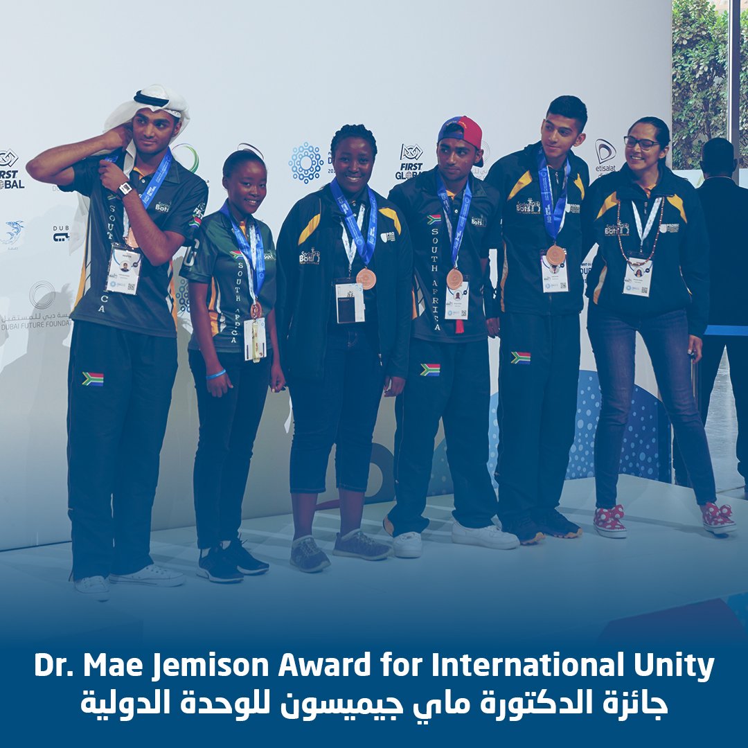 🏆 Dr. Mae Jemison Award for International Unity 🏆
⠀⠀⠀⠀⠀⠀⠀⠀⠀
🥇 - Team Mexico
🥈 - Team Armenia
🥉 - Team South Africa
⠀⠀⠀⠀⠀⠀⠀⠀⠀
Huge congratulations to all teams!
⠀⠀⠀⠀⠀⠀⠀⠀⠀
#FGCDubai2019