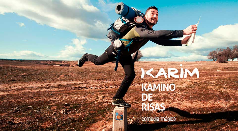 TeatrosLuchana's tweet photo. Tras el éxito de la comedia mágica #SóloParaAdultos, @magoKARIM regresa con #KaminoDeRisas. El espectador se convierte en compañero de viaje de un joven descalabrado por el #CaminoDeSantiago. Reestreno viernes 8/11 a las 22h15. https://t.co/WG4fRqiq65 https://t.co/nekWRQGPRp