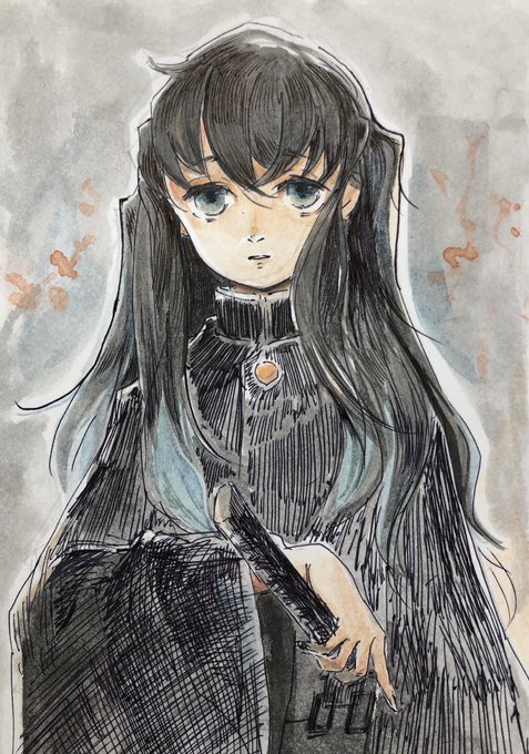 〆さば🫠さんがTwitterに投稿した時透無一郎(鬼滅の刃)のイラスト。