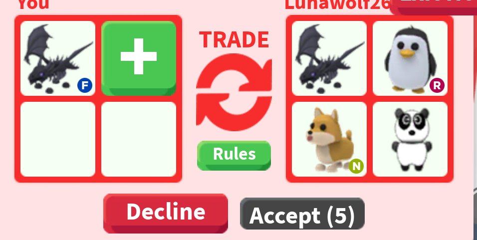 AdoptFan1's tweet photo. #Adoptmetrades W or F or L and how https://t.co/Qf7QH0q8Dw
