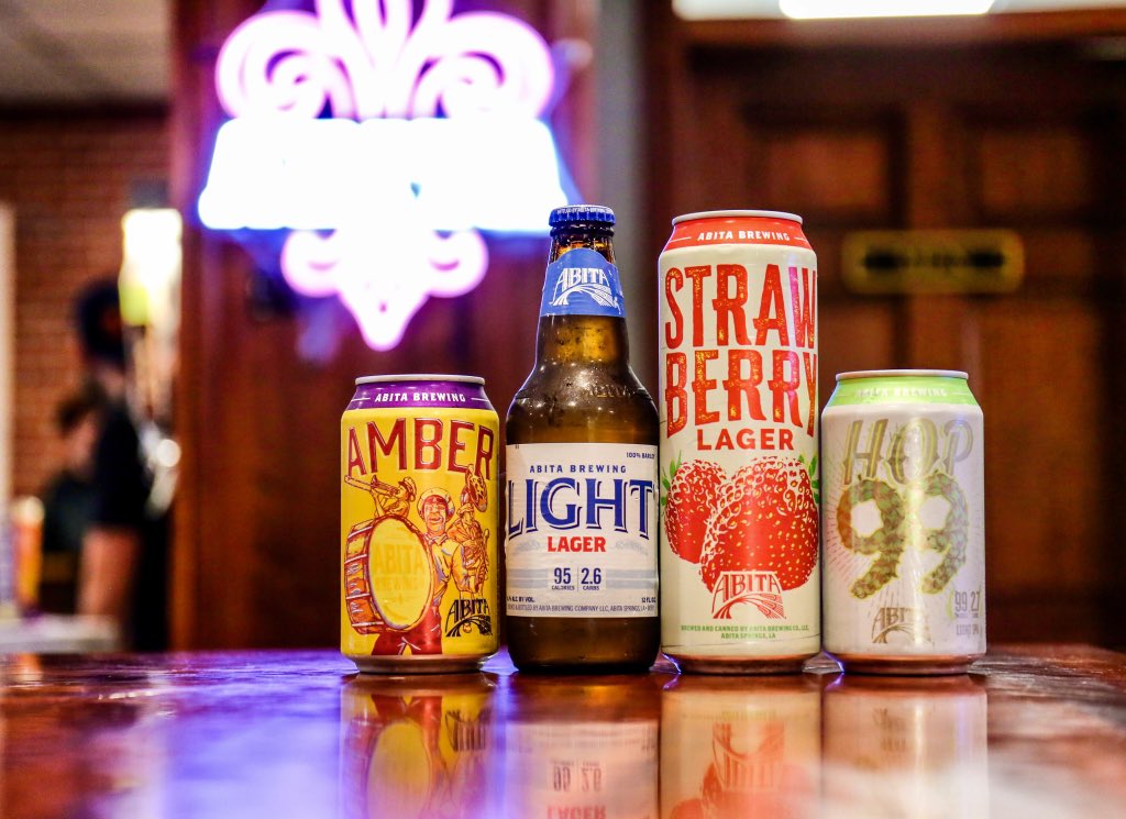 TheAbitaBeer's tweet photo. WE ARE OPEN TODAY!! Grab your Brew Dat yelling friends and head down to the brewery! The game will be on! 🙌🏼🍻⚜️

#abitabrewery #abita #abitabeer #brewdat #saints #football #sundayfootball https://t.co/X4j7dwcXLE