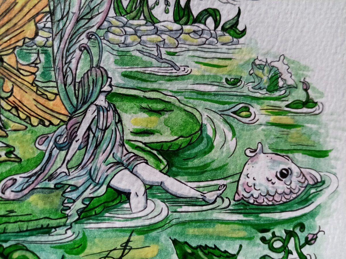 Rina00aciR's tweet photo. Fairy friends 💚🧡
Some photos 😊
#art #ArtistOnTwitter #traditionalart #paintings #acrylics #painting #drawing #drawings #fantasy #fairytail #Fairy #riverfairy #searose #dragonfly https://t.co/1mHOd9MITF