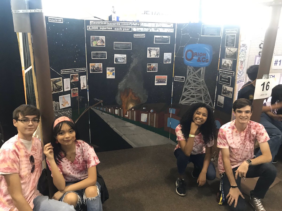 TeamOrion3240's tweet photo. Our exhibit team is so excited to present to the judges! #teamorion #thisisjaysea #thisisnorthside https://t.co/IoHt0nqQWD