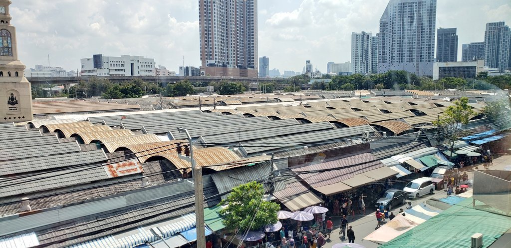 These curved roofs are less than half of Chatuchak market