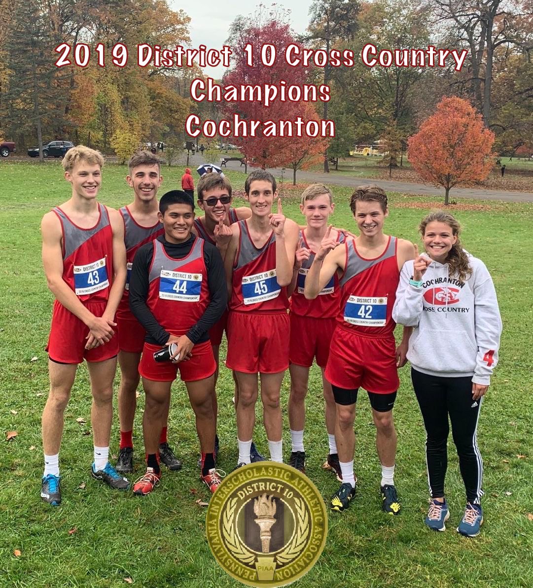 PIAADistrict10's tweet photo. Congratulations to Cochranton - 2019 District 10 Cross Country Champions 🏃🏆🥇🔟 https://t.co/A00SibYEZ6