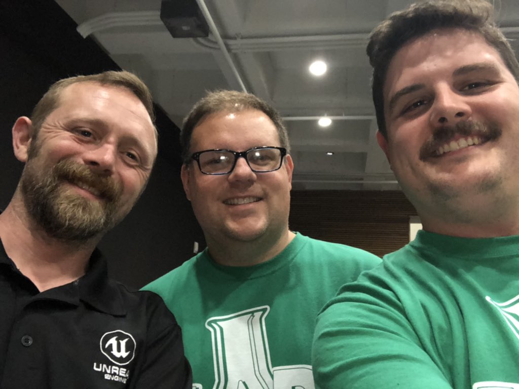 DraykunStudios's tweet image. Great to meet @Serellan at the Game Dev Summit in Tulsa yesterday!  Got a great overview of #Unreal_Engine_4 and some great feedback on @LabChaosGame. Thank you @TulsaGameDevs for hosting!