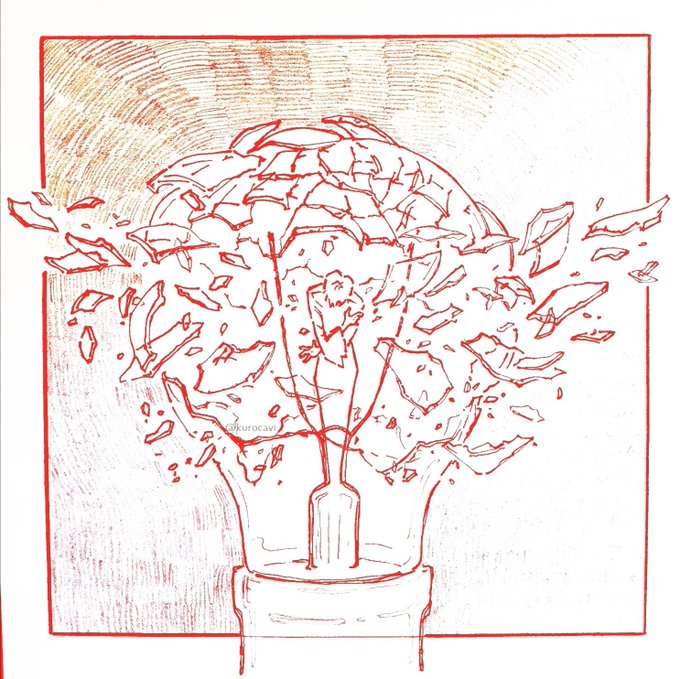 무언가 깨지는 소리
(A sound of something breaking...) 