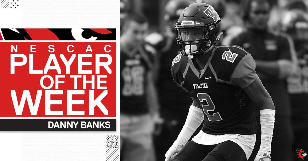 Congratulations to Matthew Simco &amp; Danny Banks of 
<a href="/Wes_Football/">Wesleyan University Football</a> on earning <a href="/NESCAC/">NESCAC</a> weekly honors! Simco was named Offensive Player of the Week &amp; Banks named Defensive Player of the Week as they helped Wesleyan defeat Amherst yesterday, 31-28! 

Story &gt;&gt; fal.cn/34KR1
