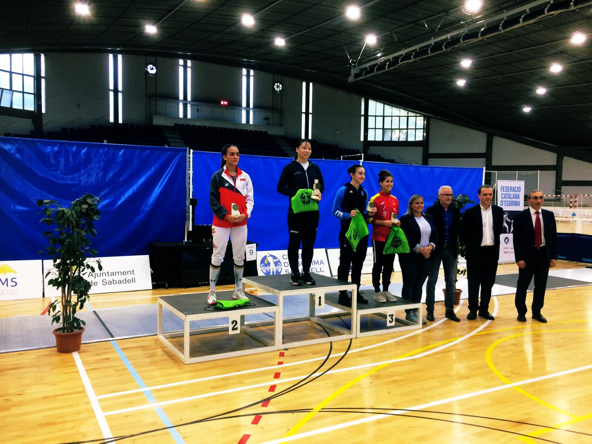 🔴Resultats 🤺
“Open Internacional Esgrima U-23” categoria femenina

🥇Minami Kano 🇯🇵
🥈Elena Tangherlini 🇮🇹
🥉Amita Berthier 🇸🇬
     Maria Mariño 🇪🇸
     
#SabadellésEsport 
#SabadellésEsgrima