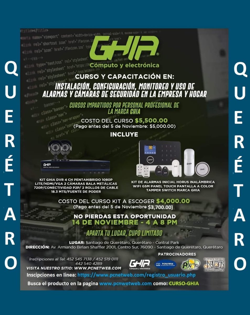 DoorEvolution's tweet image. Excelente Capacitación y Equipos de Monitoreo y Videovigilancia para Tu Hogar o Negocio