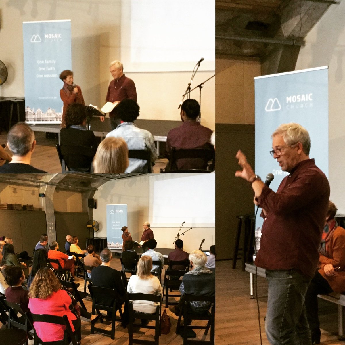 BrusselsChurch's tweet photo. What a blessing to have Stuart and Amel with us for the weekend! All the way from Montpellier, France. @NewGroundToday @newgroundFR https://t.co/BWl4V4CiOx