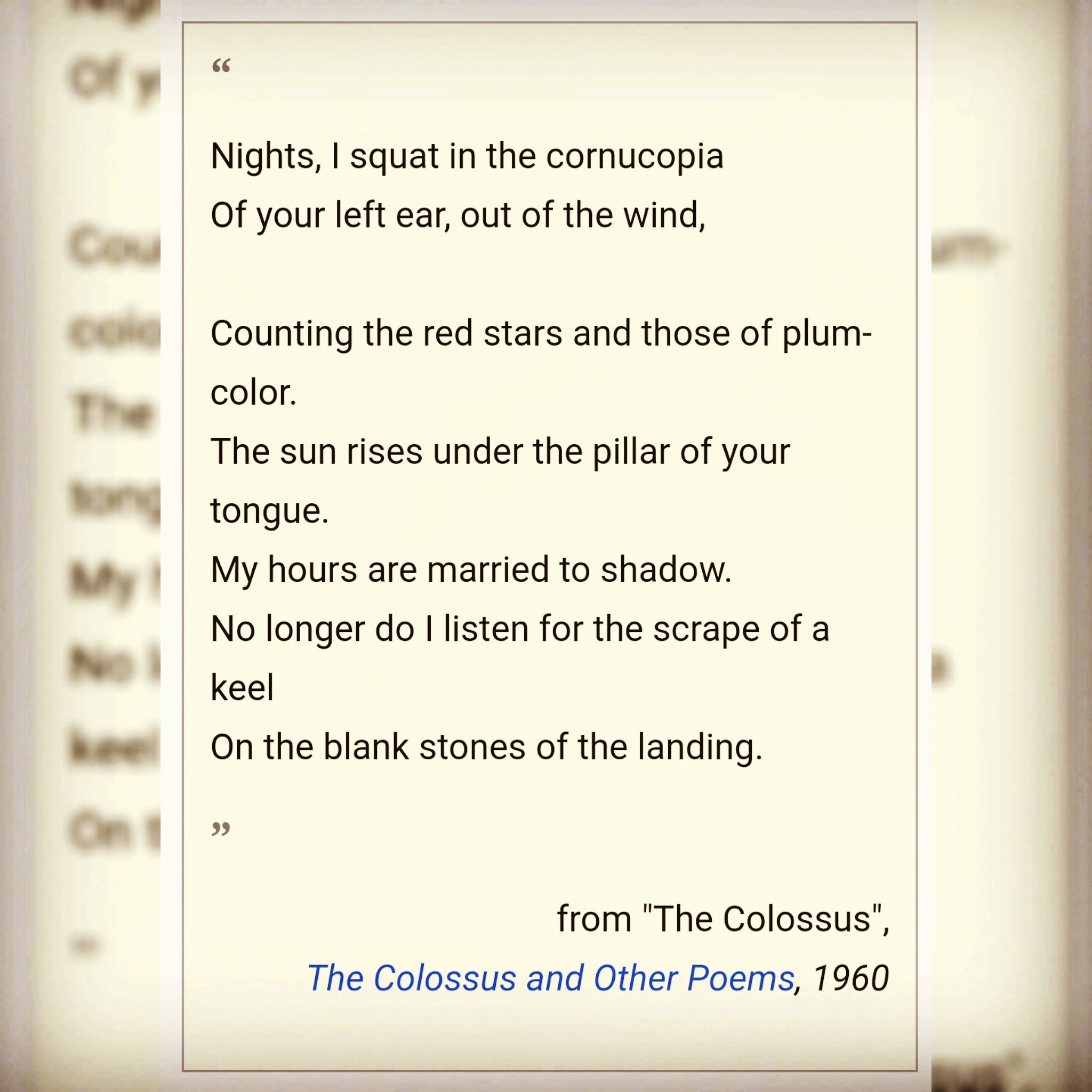 Happy Birthday, Sylvia Plath. Tell us your favorite poem or book!    