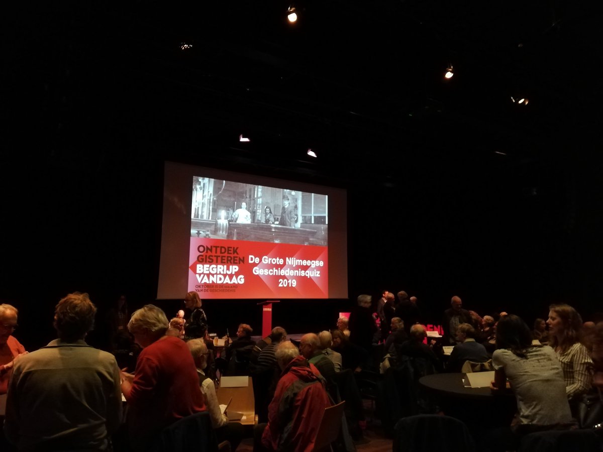 De Grote Nijmeegse Geschiedenisquiz gaat zo beginnen!

#024geschiedenis #MvdG #nijmegen