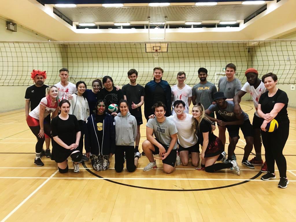 UoLVC's tweet photo. Thank you to everyone who attended our volleyBOO tournament last night! Congrats to our best player and our best dressed at the SPOOKtacular event. And thanks to our HEVOs for looking after the whole tournament! Happy Halloween 🎃👻🏐 https://t.co/xCwEhnW7Uc