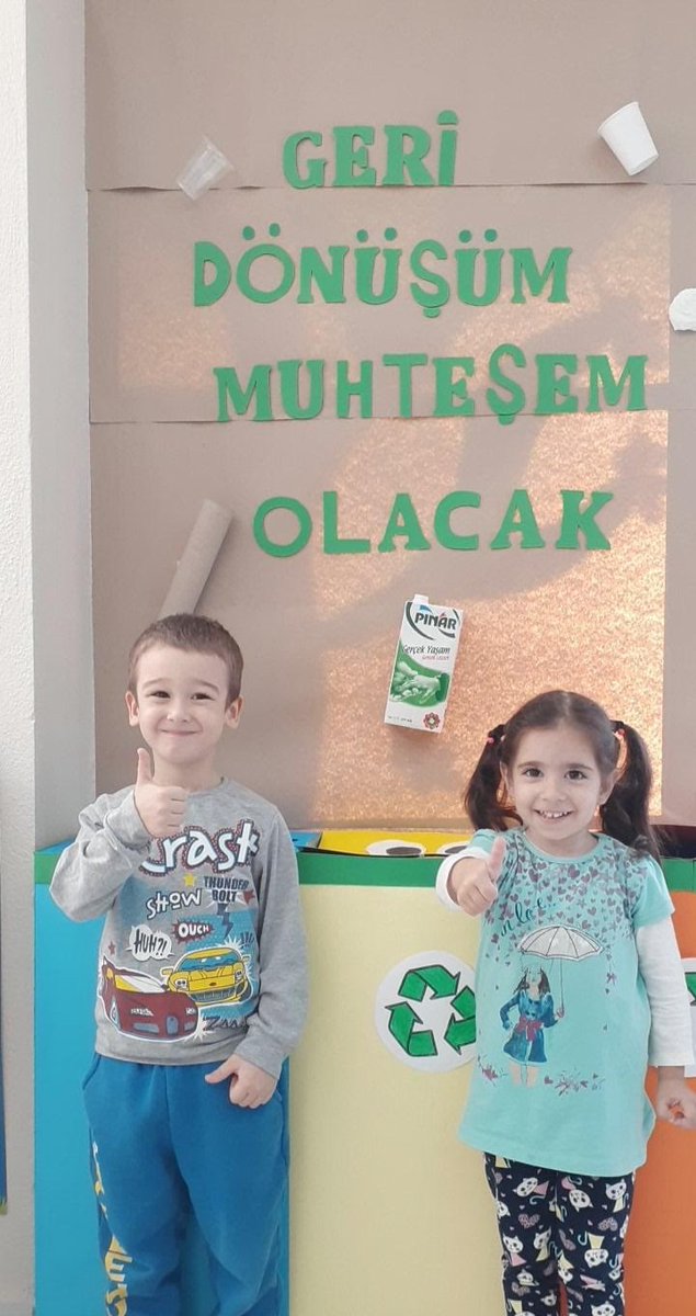 Beyoğlu Belediyesi Hezarfen Anaokulları 
Örnektepe  Şubesi 4 Yaş öğrencilerimiz 

HAYATI KAÇIRMA GERİ DÖNÜŞÜMÜ BIRAKMA.. <a href="/haydaraliyildiz/">🇹🇷Haydar Ali YILDIZ</a>