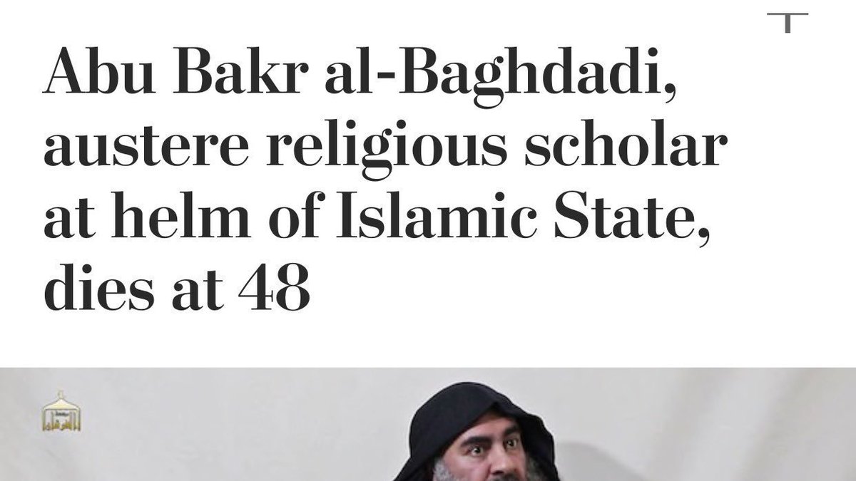 سقطة لا تغتفر لـ "واشنطن بوست" أكبر الصحف الأمريكية دفاعاً عن الإرهاب والإرهابيين! الصحيفة تصف البغدادي بأنه "عالم ديني متشدد"!!