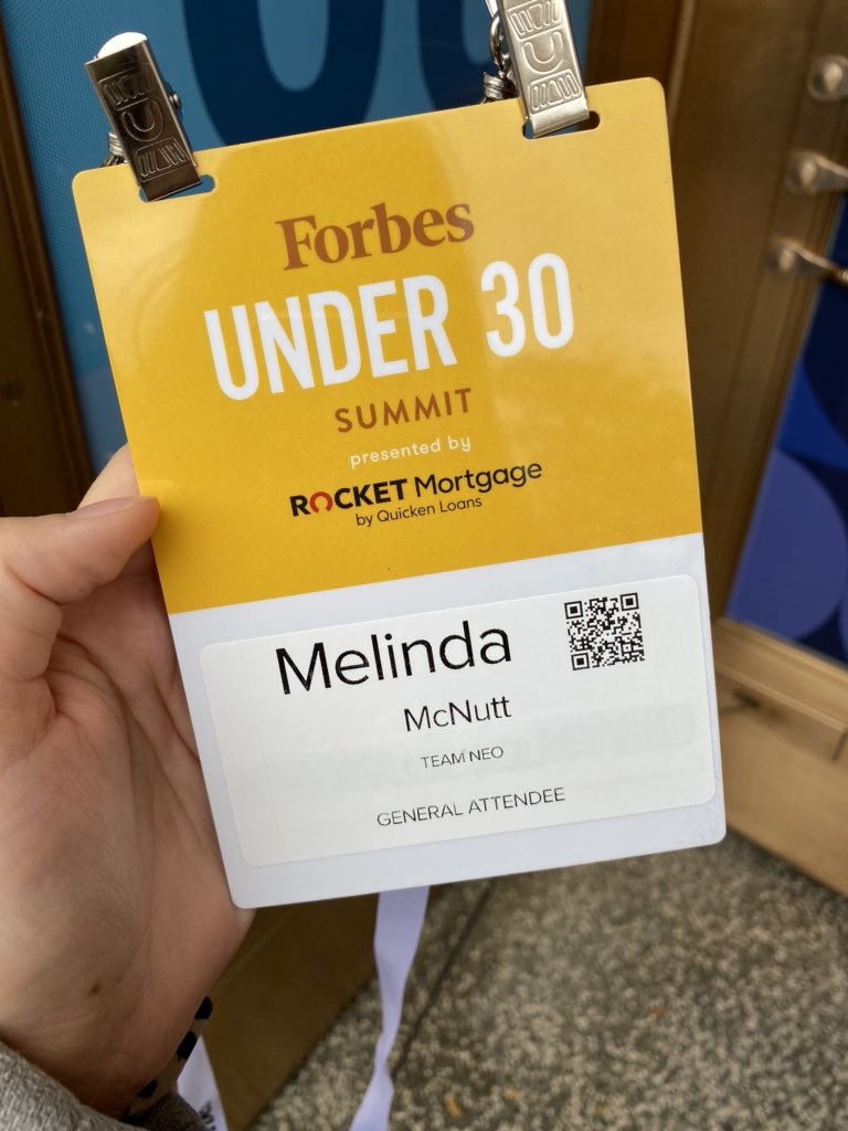 So excited for this conference and grateful to be here! #Under30DET883 #rmsweepstakes