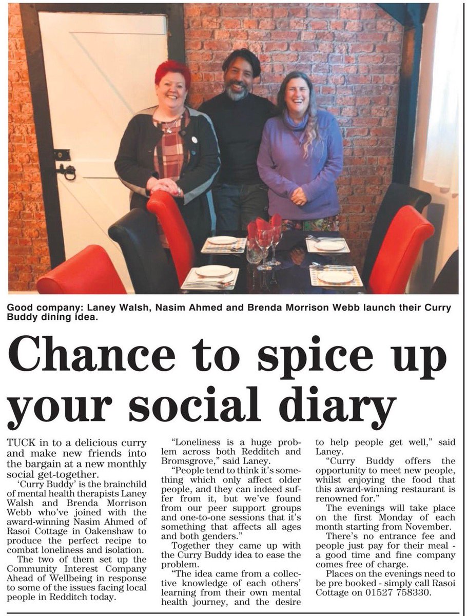 #wellbeing #Redditch #Friendship