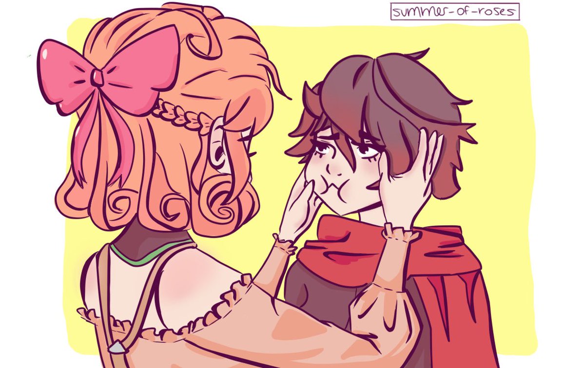 summer_of_roses's tweet photo. #RTInktober #RWBY 
Ruby *squishy meat person* Rose https://t.co/Kgo2J2ddiD