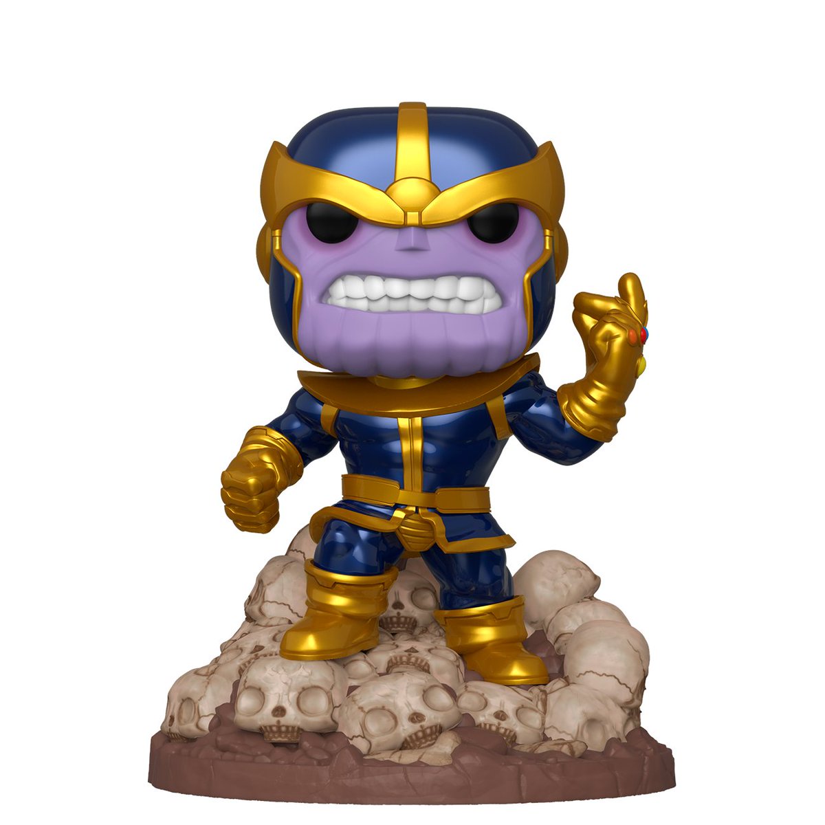 Funko's tweet photo. RT &amp; follow @funko for a chance to WIN a Metallic Thanos PX Previews Exclusive Pop! Deluxe!  #Funko #Pop #Exclusive #Giveaway #FunkoFamily #Marvel #Thanos https://t.co/jqZHqVkrpb