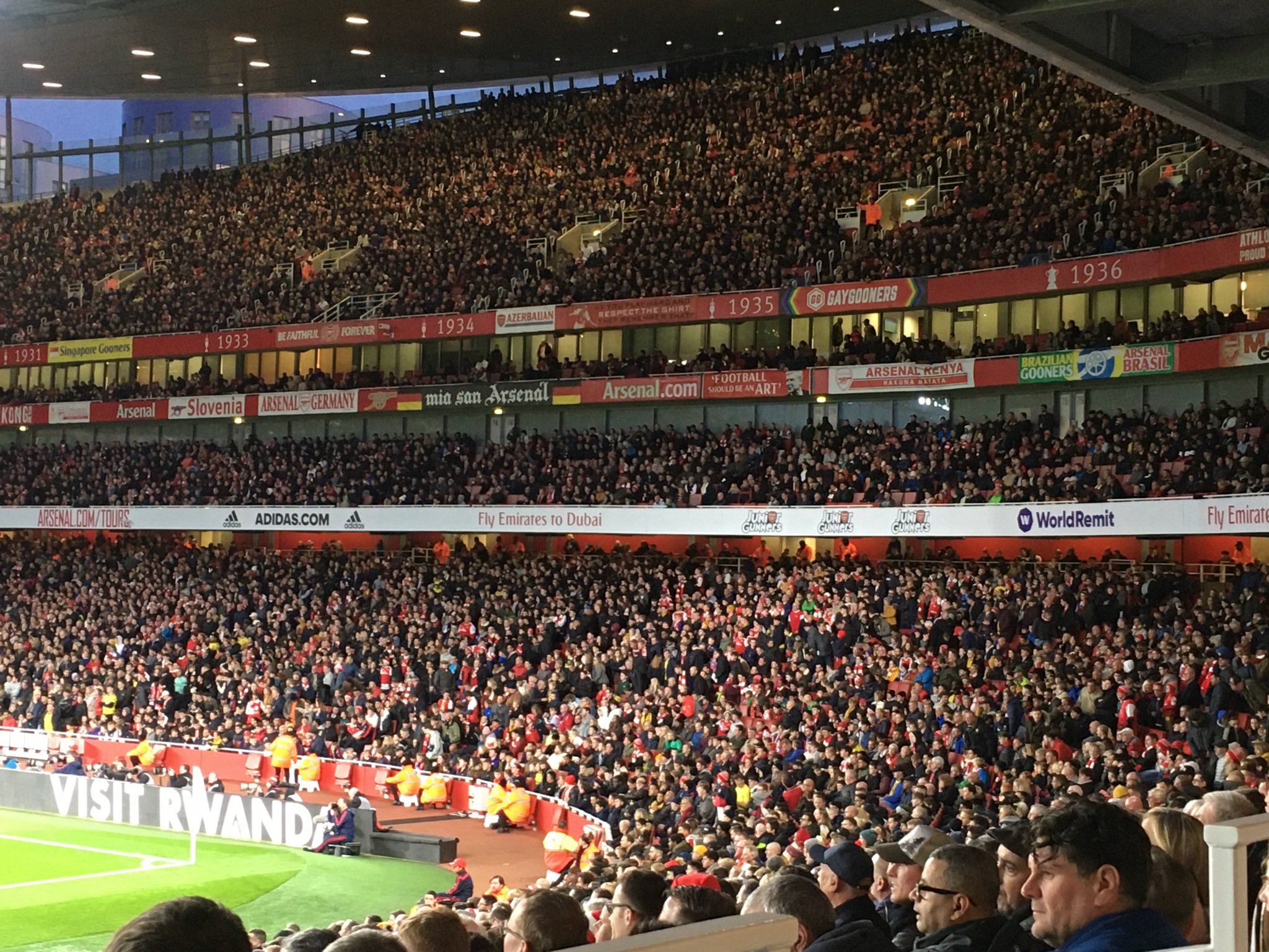 arsenal-talk on Twitter: "Clock End lower at Emirates stadium.  #ArsenalUltras in full song, accompanied by talented drummer. #COYG #ARSCRY  #Afc https://t.co/ctgjZCTF7A" / X