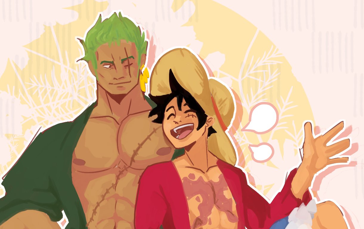 hourly zolu on X: zoro and luffy x gucci  / X