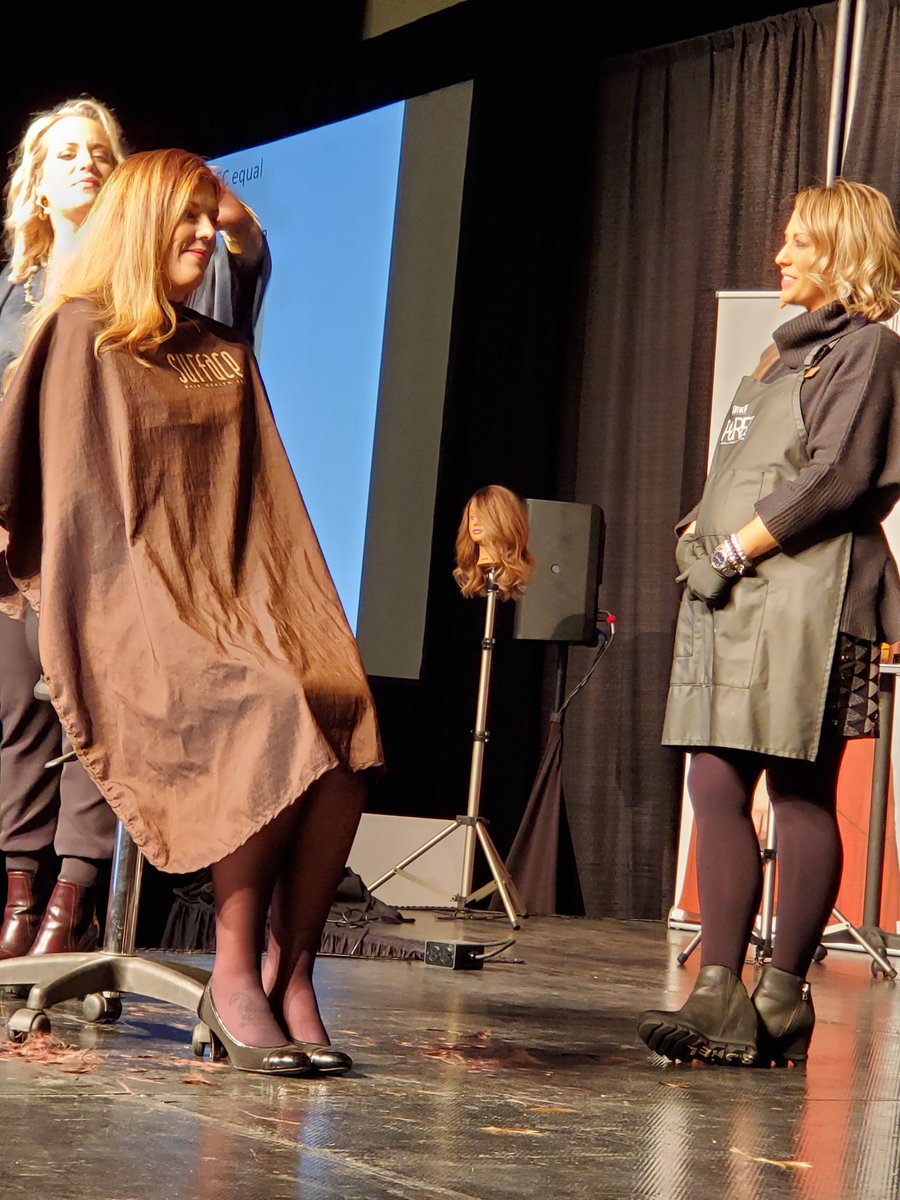 2 more former Broome Tioga BOCES graduates on the Main stage at  the Goldwell Trend Zoom 2019 show. Jennie Kollar National educator  for Surface and  owner of Vintage and Natalie Wickman educator for Surface, of Les Beaux Gens Salon.  <a href="/BTCareerTechED/">CTE</a>