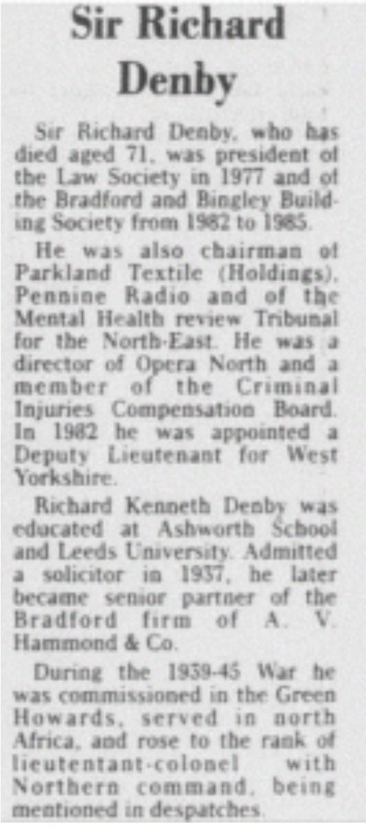 Another very close friend of Benjamin Britten was George Lascelles, the Queen's first cousin. He was chairman of the English National Opera together with many household names. Barbara Hewson's uncle Sir Richard Denby of paedoincubator Pennine Radio was director of Opera North.