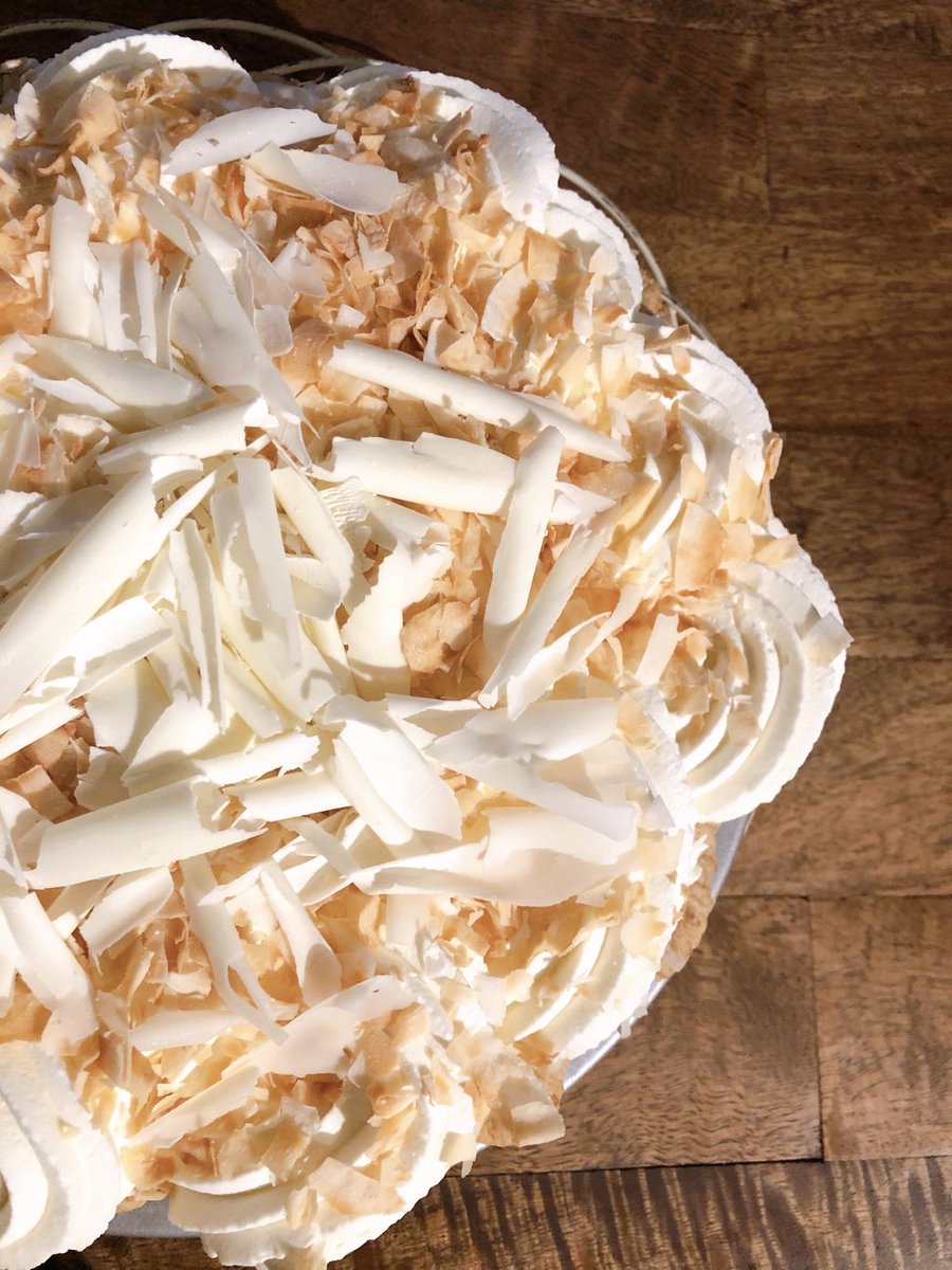 DahliaBakery's tweet photo. While this beauty is delicious- it certainly is messy! We’re closing at 3pm today give the bakery the deep cleaning it deserves. Make sure to visit us early to get your sweet fix!
.
#todayatthebakery #cocopie #coconutcreampie #eatmessy #deepclean https://t.co/TGCuHo9spB