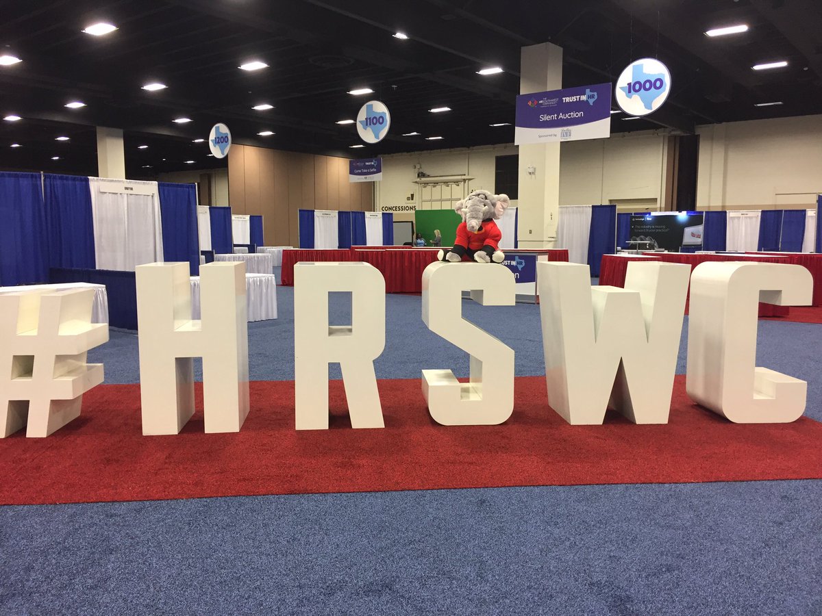 HRSouthwest's tweet photo. Strike a Pose! SHRMan is making the rounds @HRSouthwest! Come by the @TexasSHRM Chapter Foundation to say “Hi” and help us raise $$ for the @SHRMFoundation! https://t.co/ixwiqflxvn