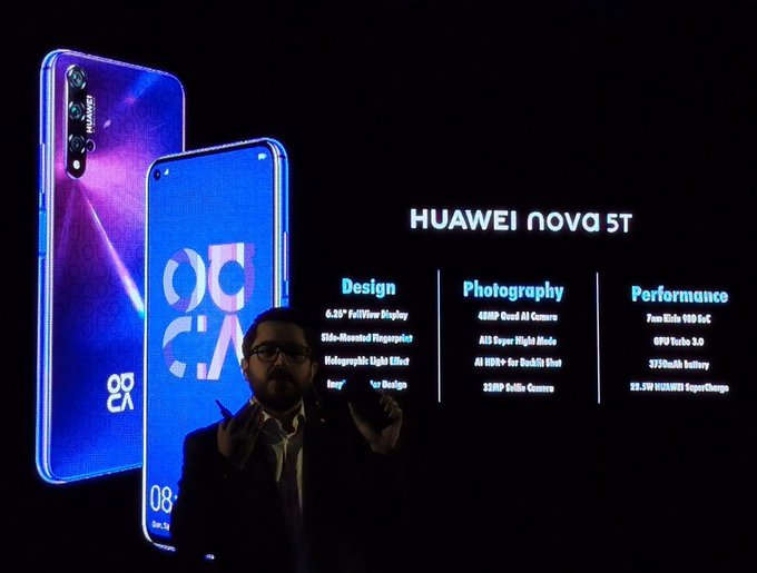 HUAWEI nova 5T and HUAWEI WATCH GT 2 - Specs, Features, Price and Saudi Arabia