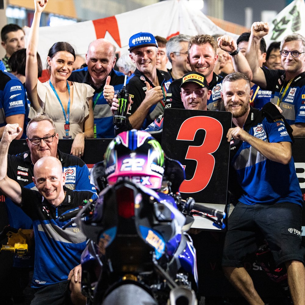 rstmoto's tweet photo. What a final round of @WorldSBK in Qatar for @alexlowes22 and his @PataYamahaWSBK team as he ends the season in 3rd place with a podium finish.
πΈ by @yamaharacingcom
#WeAreRST #RSTV4 #FactoryRider #WSBK #AlexLowes https://t.co/eUBj0bJq9M