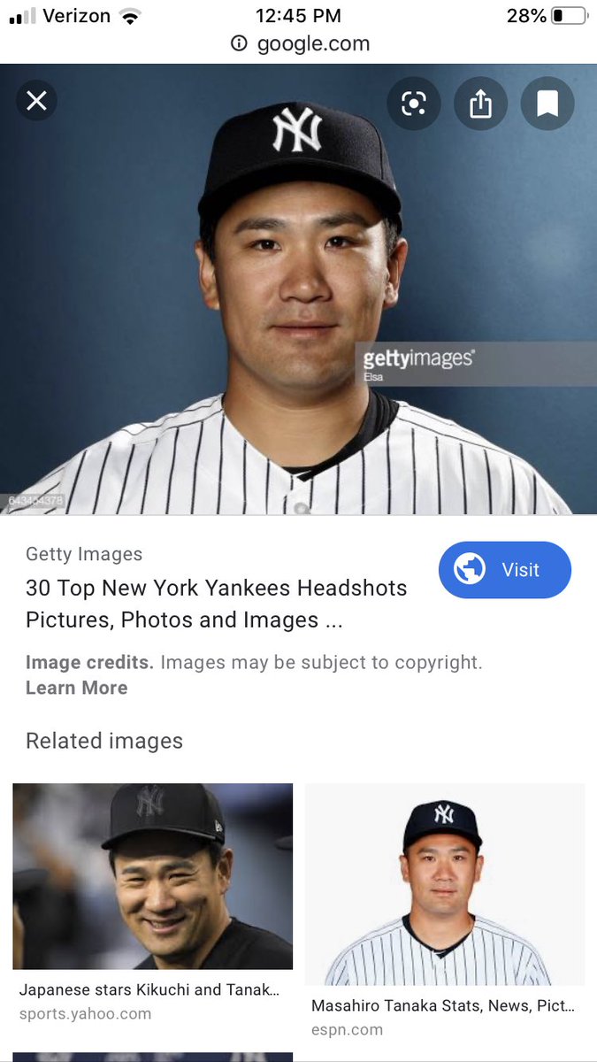 22_ketterling's tweet photo. My grandma is a huge Yankees fan and claims a look a LOT like Tanaka. I don’t see the resemblance. https://t.co/FCM8efln2l