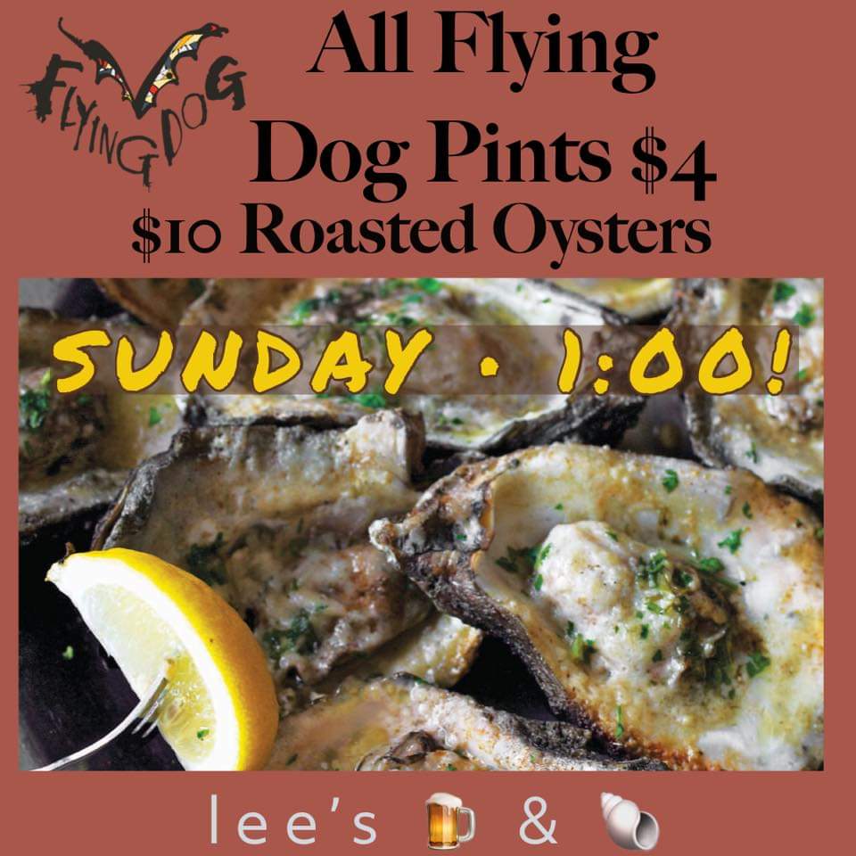 Next stop today!!!! Head down to <a href="/leespintshell/">Lee's Pint & Shell</a> in Baltimore for their Oyster Fry and $4 <a href="/FlyingDog/">Flying Dog Brewery</a> drafts! #bloodline #thetruth #pearlnecklace on tap!