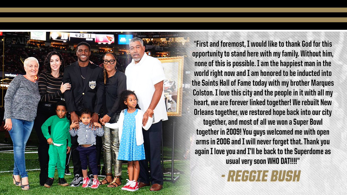 SaintsLegends's tweet photo. A message from @ReggieBush ⚜️ https://t.co/l3rUK9h5Qe