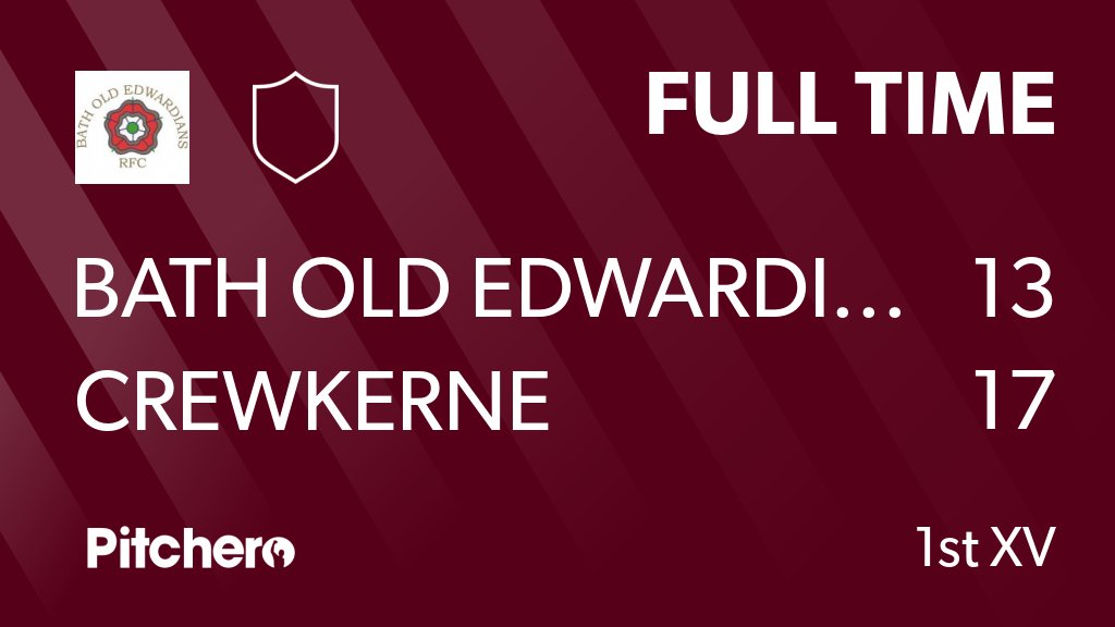 Bath Old Edwardians (@batholdedsrfc) on Twitter photo FULL TIME: Bath Old Edwardians 13 - 17 Crewkerne
#BATCRE #Pitchero
pitchero.com/clubs/batholde… FULL TIME: Bath Old Edwardians 13 - 17 Crewkerne
#BATCRE #Pitchero
pitchero.com/clubs/batholde…
