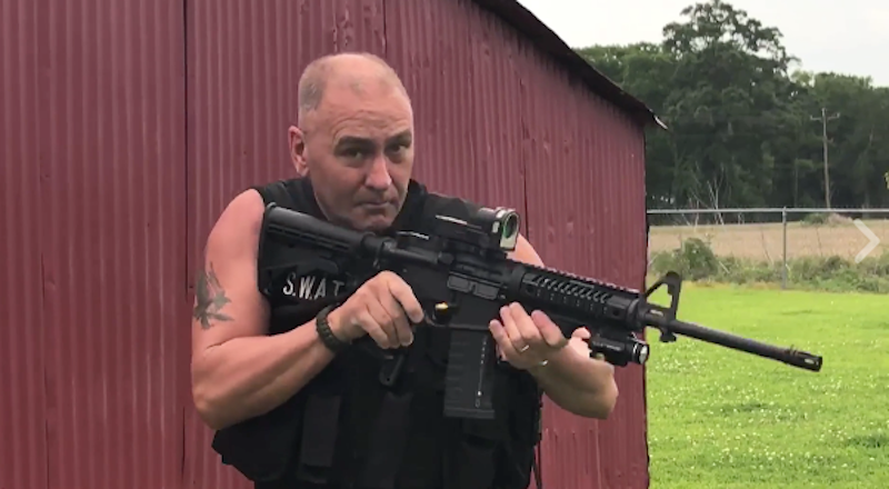 LouWhompus's tweet photo. This is Clay Higgins(R), my Representative. This is from a video, where he stated “send a strong message to the socialists. We’d rather die on our feet than live on our knees.”
Please help La-03 & donate to the exploratory committee for @RobAnderson2018 https://t.co/HNWSQbQA7Q https://t.co/UC87EBQOma