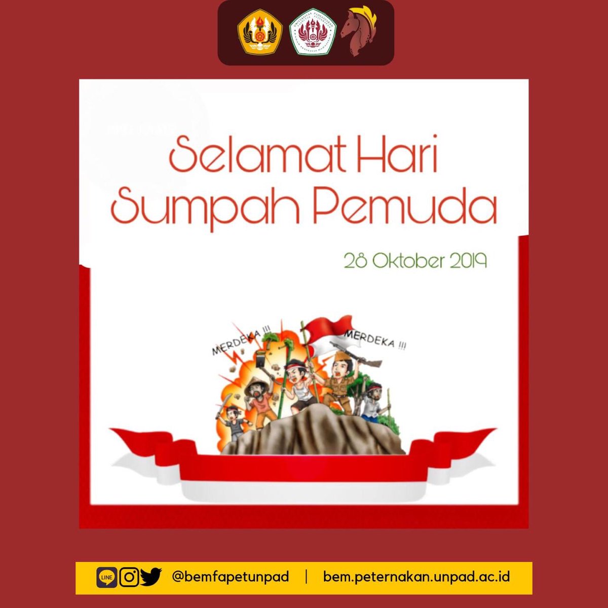 Sejak 1959, tanggal 28 Oktober ditetapkan sebagai Hari Sumpah Pemuda, yaitu hari nasional yang ditetapkan oleh pemerintah Indonesia melalui Keppres No. 316 Tahun 1959 tanggal 16 Desember 1959 untuk memperingati peristiwa Sumpah Pemuda.

Selamat Hari Sumpah Pemuda! 🇮🇩✨